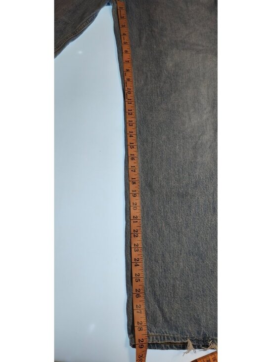 AGOLDE Arco Criss Cross Jeans Womens Size 23 Blue High Rise Straight Leg Denim - Picture 13 of 14